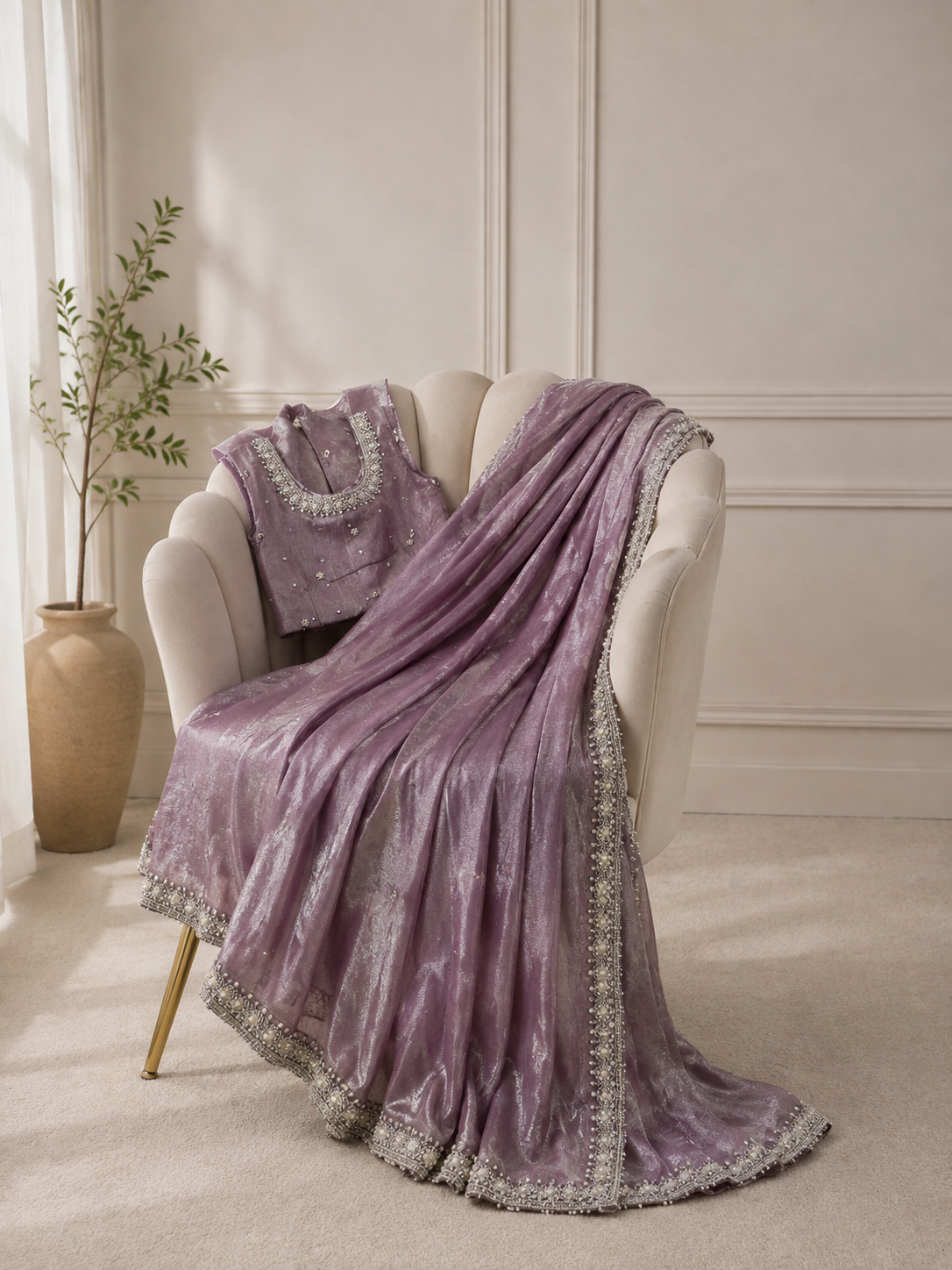 Glory (Dusty Mauve) - Handwork