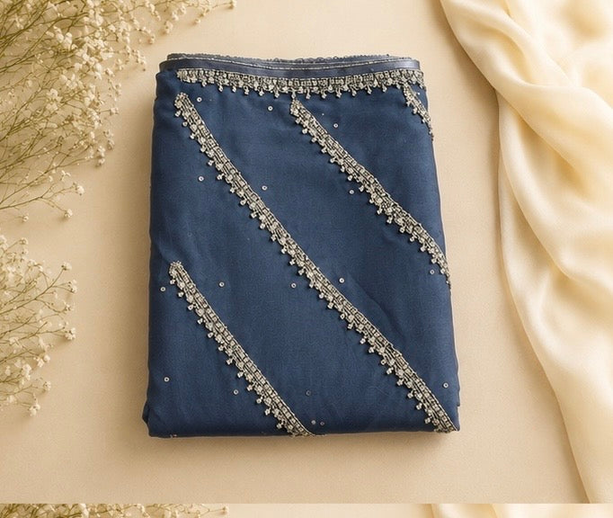 Grace (Slate Blue) - Handwork
