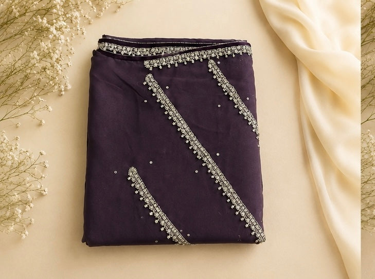 Grace (Dark Plum) - Handwork